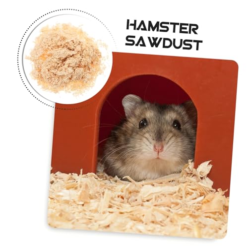 New MERRYHAPY Small Animal Bedding Absorbent Wood Shavings | Natural, 500 g