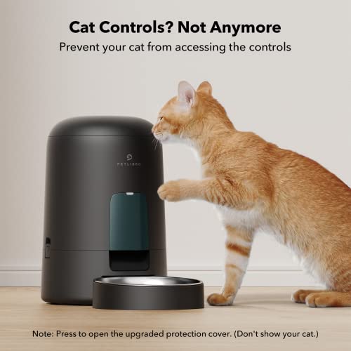 New PETLIBRO AIR Timed Pet Feeder (Battery-Operated) | Black, 2L