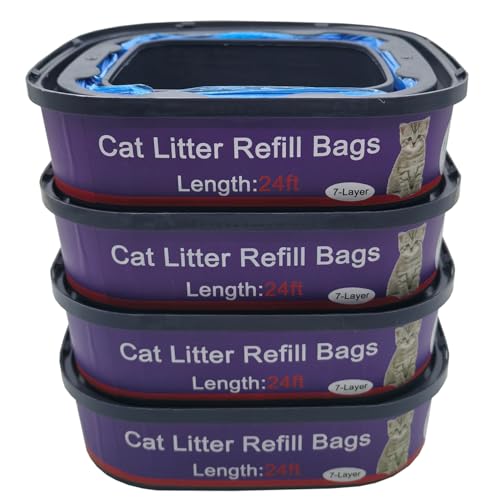 New 4 Pack Cat Litter Refill Bags Cartridges | 4 Pack