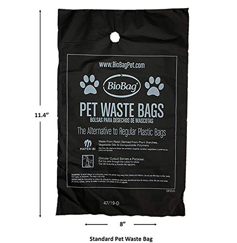 New BioBag Compostable Pet Waste Bags | Standard, 50 Count (Pack of 4)