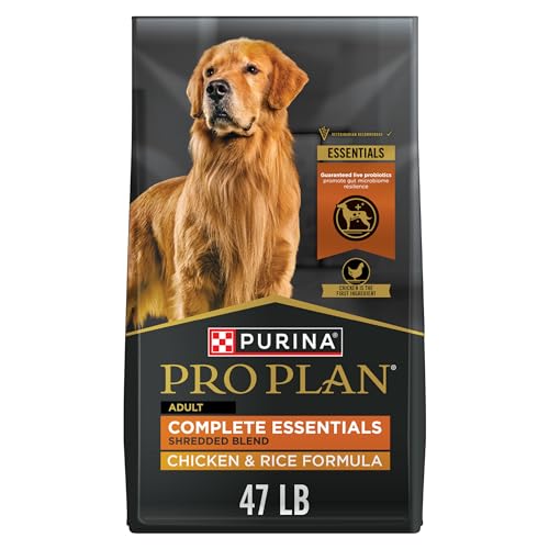 New Purina Pro Plan Complete Essentials Shredded Blend Dry Dog Food | Chicken & Rice • 47 lb