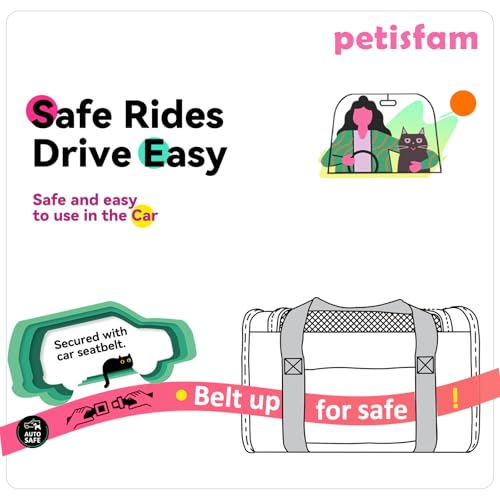 New petisfam Soft Pet Carrier w/ Cozy Bed | Pink, Medium Size
