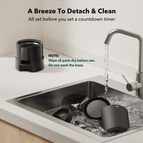 New PETLIBRO AIR Timed Pet Feeder (Battery-Operated) | Black, 2L