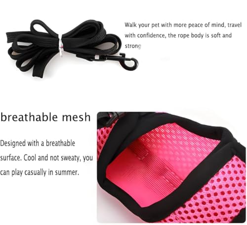 New Weimostar Bunny Harness with Leash | Red L