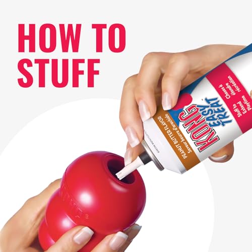 New KONG Classic Stuffable Dog Toy | Red, Large