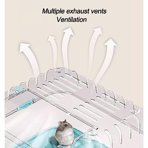 New Hamster Cages Double-Layer Thick Acrylic Cage | Color : White, Size : A