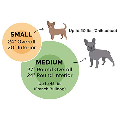 New Furhaven Calming Donut Hooded Bed (Plush Velvet Waves) | Dark Gray & 24" (Small)