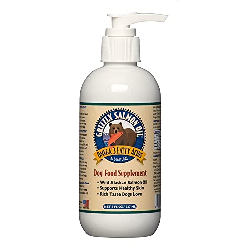 New Grizzly Salmon Oil for Dogs | 8 oz Pump
