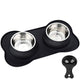 New URPOWER Stainless Steel Dog Bowls with No-Spill Mat | 53 oz
