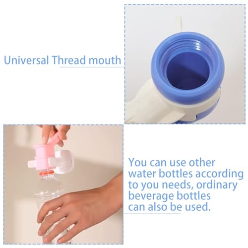 New PINVNBY 2PCS Small Animal Water Bottle | (Blue)