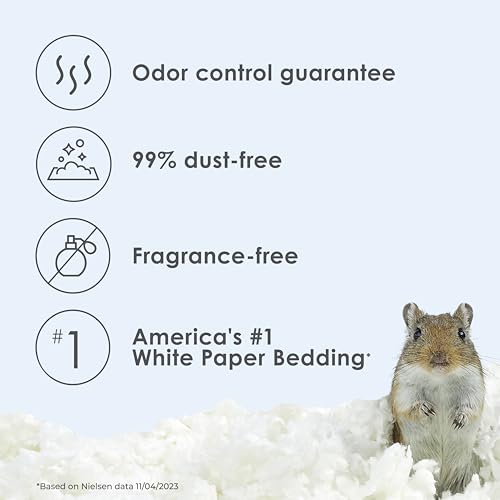 New Kaytee Clean & Cozy White Paper Bedding | White, 49.2 L