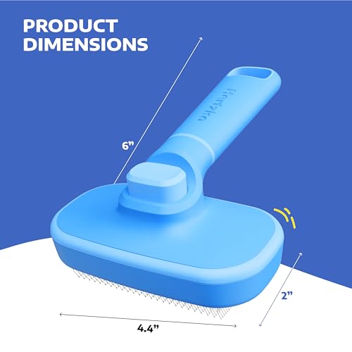 New Hertzko Self Cleaning Slicker Brush | Blue