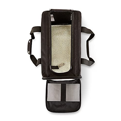 New Amazon Basics Soft-Sided Mesh Pet Travel Carrier | Black, 16.5″ L × 10.6″ W × 11″ H