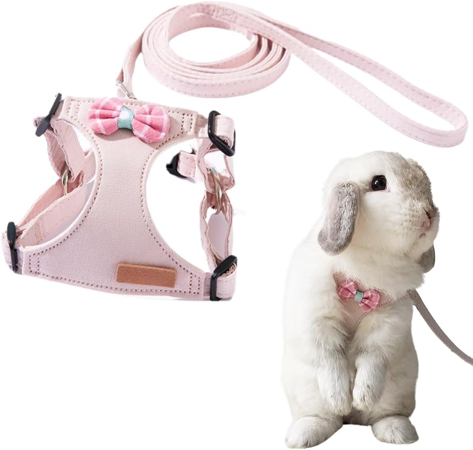 New Copfeu Rabbit Harness and Leash | Medium - Pink