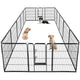 New BestPet Heavy Duty Metal Dog Playpen (16 Panels) | 40 in H, Black