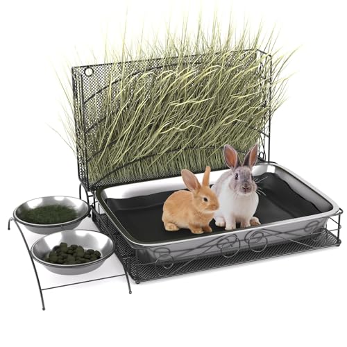 New YLHHWVY Rabbit Hay Feeder with Litter Box