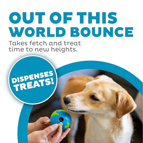 New Outward Hound Orbee-Tuff Planet Ball | Blue/Green, Small