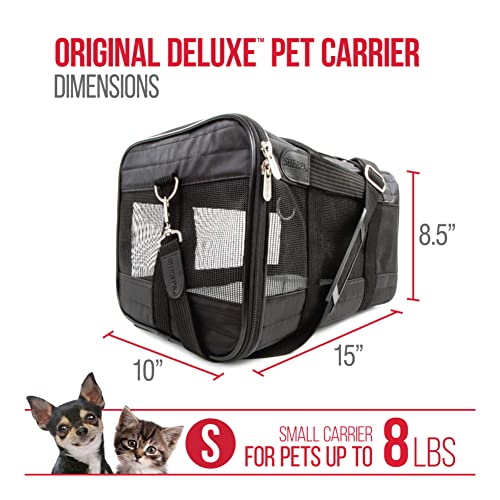 New Sherpa Original Deluxe Travel Pet Carrier | Black, Small