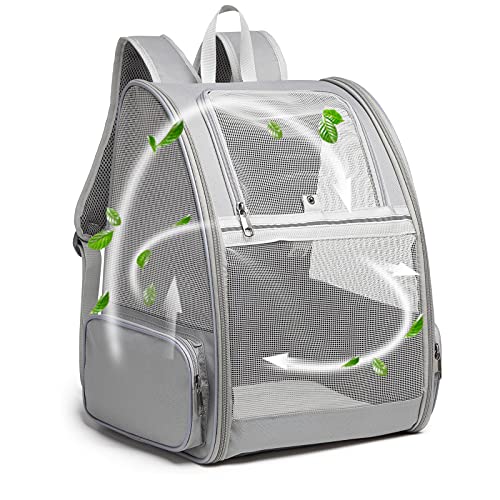 New Texsens Pet Backpack Carrier | Light Gray