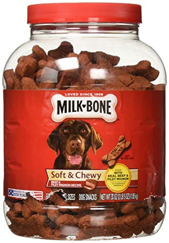 New Milk-Bone Soft & Chewy Dog Treats | Beef & Filet Mignon • 37 oz