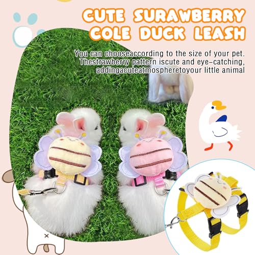 New ABSOK Small Pet Cute Vest Harness Leash Set | 4 Sets, Bees