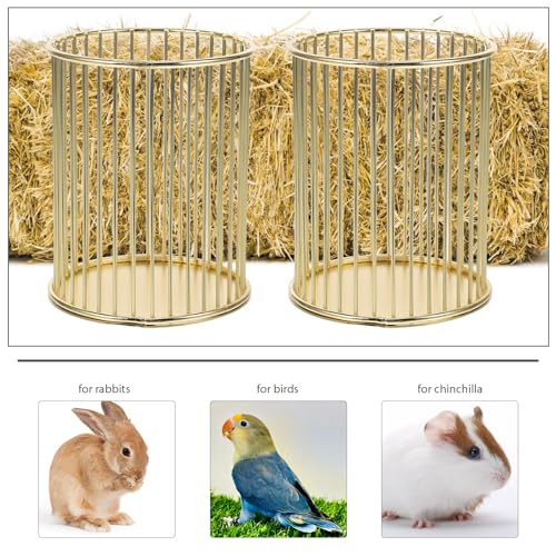 New SUPVOX Guinea Pig Hay Feeder Rack with Heavy-Duty Metal Frame, Hanging Rabbit Feeder for Cage, Wear-Resistant Small Animal Hay Holder Suitable for Rabbits and Bunnies