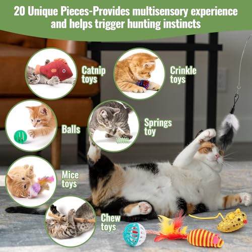 New Fashion’s Talk Cat Toys Variety Pack | 20 pcs
