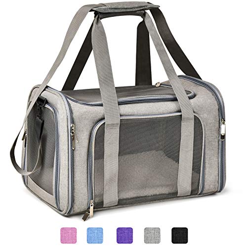 New Henkelion Cat & Dog Carrier | Grey, Up to 15 lbs