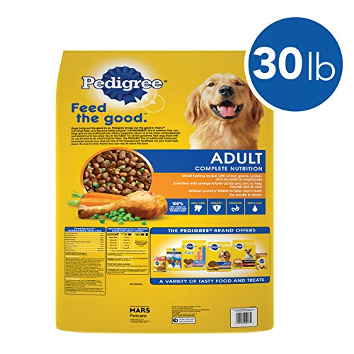 New Pedigree Adult Complete Nutrition Dry Dog Food | Roasted Chicken, Rice & Vegetable • 30 lb