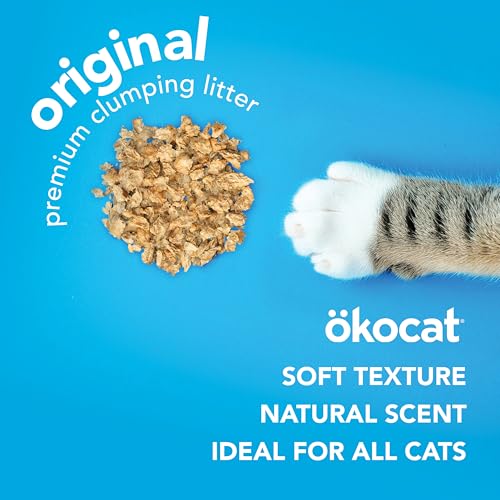New ökocat Original Wood Clumping Cat Litter, Natural Ingredients | Unscented, 26 lb XL