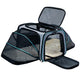 New Cat Dog Carrier Expandable Soft-Sided Carrier | Large, 2-Side Expandable