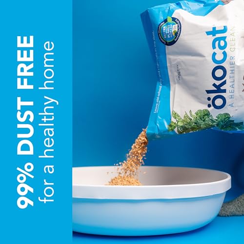 New ökocat Original Wood Clumping Cat Litter, Natural Ingredients | Unscented, 26 lb XL