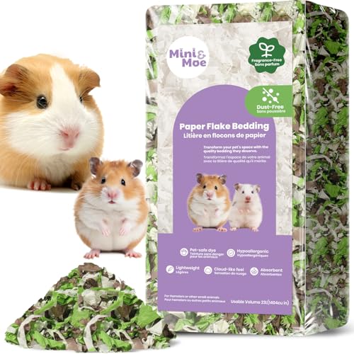 New mini&moe Hamster Bedding Natural Paper Small Pet Bedding | 25 L