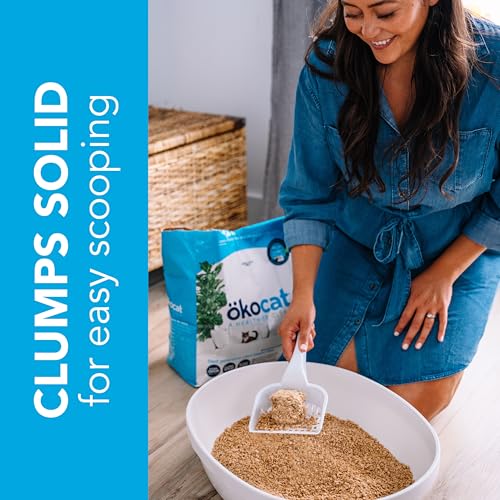 New ökocat Original Wood Clumping Cat Litter, Natural Ingredients | Unscented, 26 lb XL
