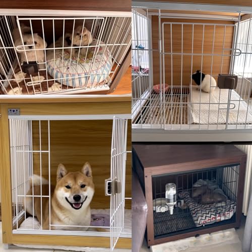 New Rabbit Hutch Indoor for 2 Rabbits with Pull-Out Tray Off-Ground | Brown
