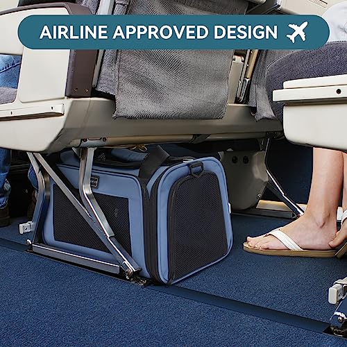 New Petsfit Soft Sided Pet Carrier | 18″ × 11″ × 11″, Grey