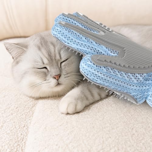 New Gjinxi 2-in-1 Pet Grooming Glove for Cats & Dogs