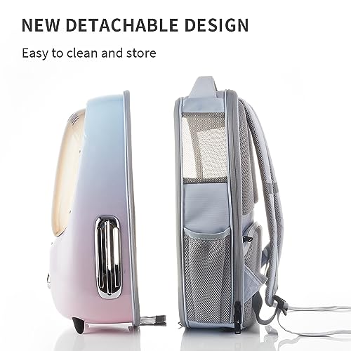 New PETKIT Cat Backpack w/ Inbuilt Fan & Light | Pink