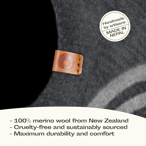 New MEOWFIA Cat Cave (100% Merino Wool) | Dark Grey & Medium