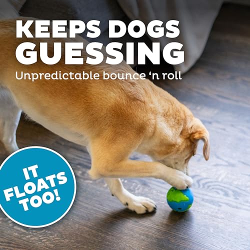 New Outward Hound Orbee-Tuff Planet Ball | Blue/Green, Small
