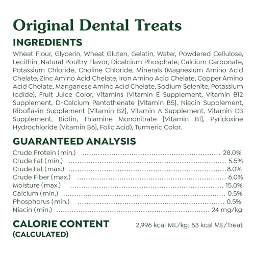 New Greenies Original Petite Dental Dog Treats | 54 oz (90 treats)
