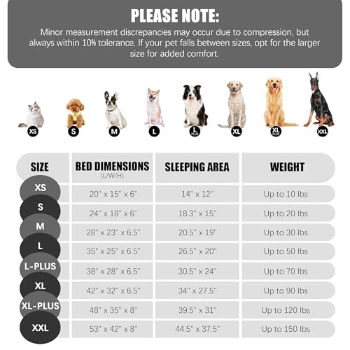 New Spotted Play Orthopedic Dog Bed with Sides | Grey - M