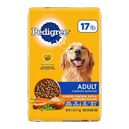 New Pedigree Adult Complete Nutrition Dry Dog Food | Roasted Chicken, Rice & Vegetable • 17 lb