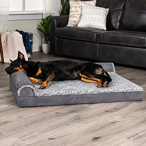 New Furhaven Orthopedic Large Dog | Stone Gray, Jumbo/XL