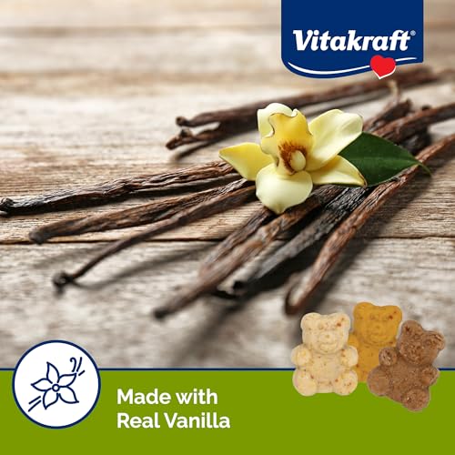 New Vitakraft Crunchy Bears Rabbit, Guinea Pig & Hamster Treat 4 Ounce (Pack of 3, Vanilla)