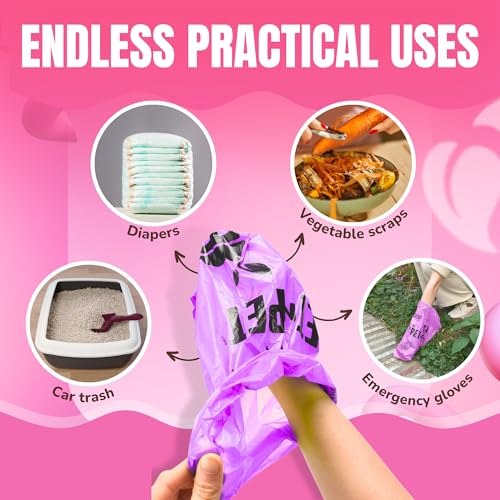 New PET N PET Poop Bags for Dogs with Dispenser | Lavender, 288 Count