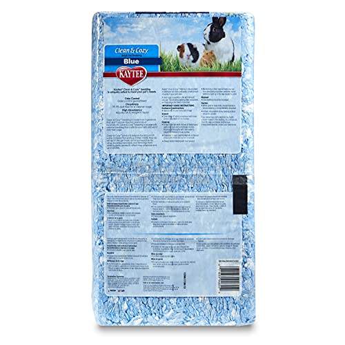 New Kaytee Clean & Cozy Blue Bedding | Blue, 24.6 L