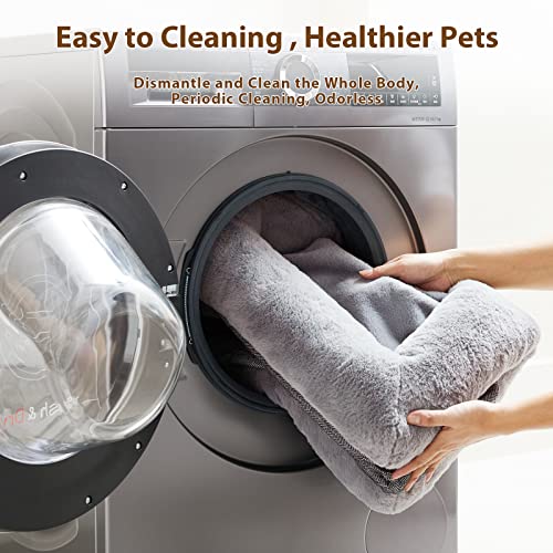New BFPETHOME Orthopedic Dog Bed for Large Sized Dogs | Grey, L(35*23*6inch)