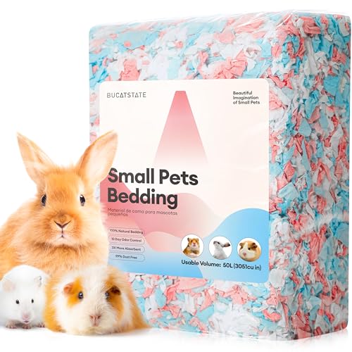 New BUCATSTATE Hamster Bedding Small Animal Paper Bedding | Confetti, 20 L
