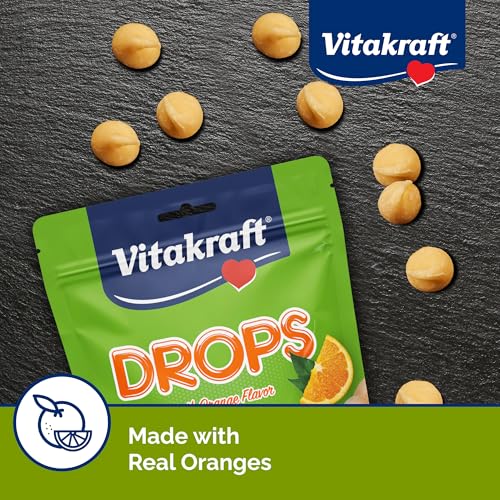 New Vitakraft Drops with Orange Flavor Guinea Pig Treats | 5.3 oz, Pack of 2